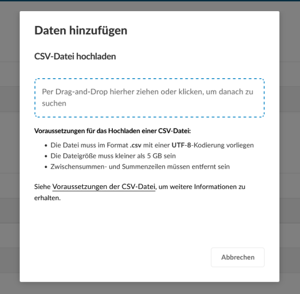 Datei hochladen