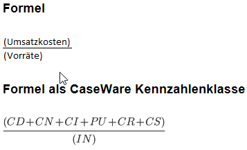 Die Formel für Liquiditätskennzahlen A3.