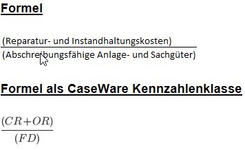 Die Formel für Liquiditätskennzahlen A9.