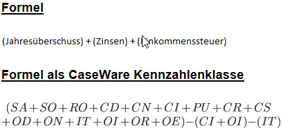 Die Formel für Liquiditätskennzahlen C5.