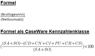 Die Formel für Liquiditätskennzahlen P1.