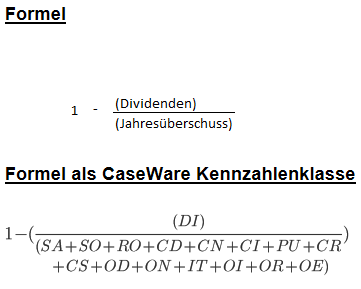 Die Formel für Liquiditätskennzahlen P5.