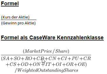 Die Formel für Liquiditätskennzahlen P7.