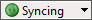 A green SmartSync icon with the word 'syncing' in the SmartSync section of the Working Papers status bar