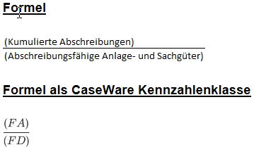 Die Formel für Liquiditätskennzahlen A11.