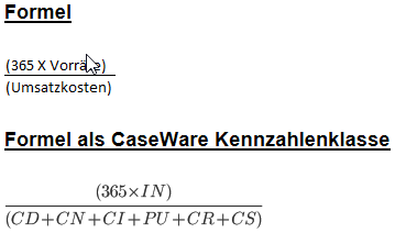 Die Formel für Liquiditätskennzahlen A4.