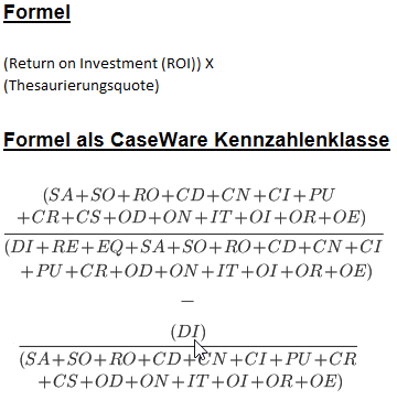 Die Formel für Liquiditätskennzahlen P6.